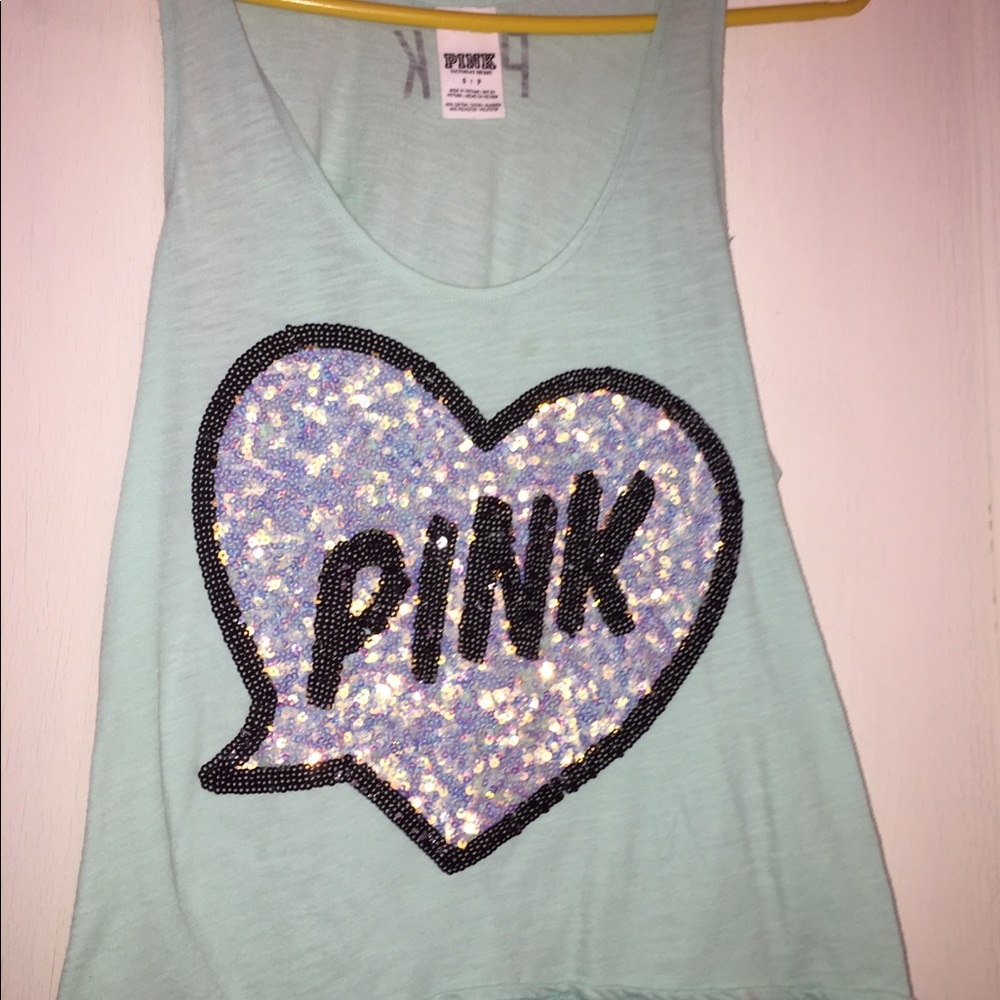 Turquoise PINK tank top